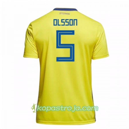 Billiga Fotbollströjor Sverige Olsson 5 WM 2018 Hemma tröja